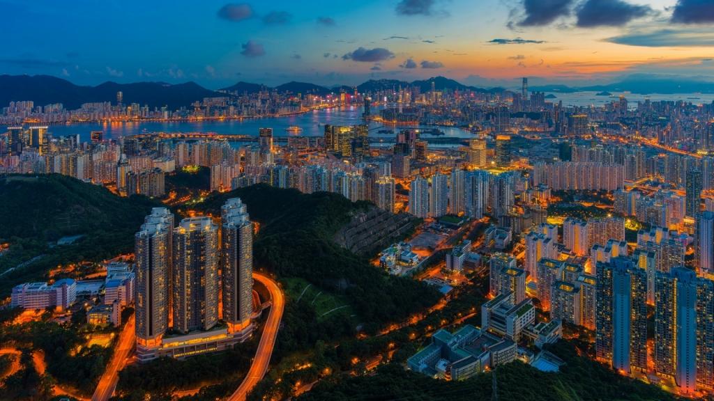 香港的夜景