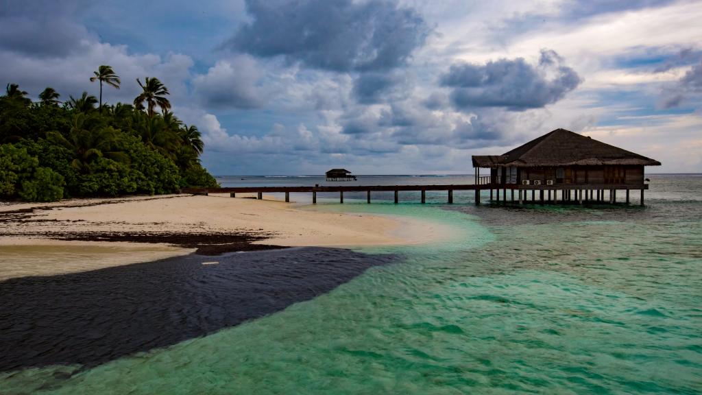 马尔代夫曼德芙岛自然风光  时间流逝的风景
