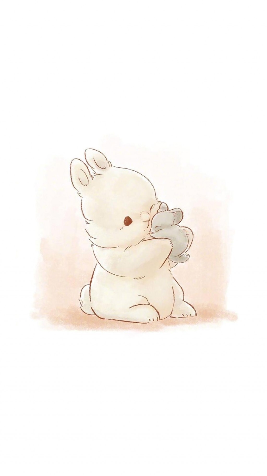 萌萌哒小兔子可爱卡通手绘插画
