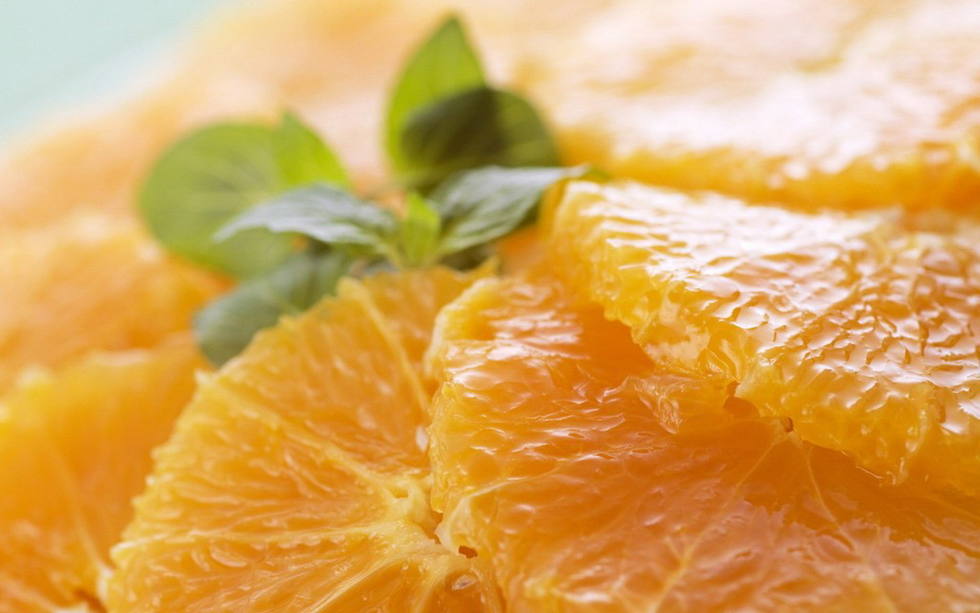 新鲜香甜的橙子图片