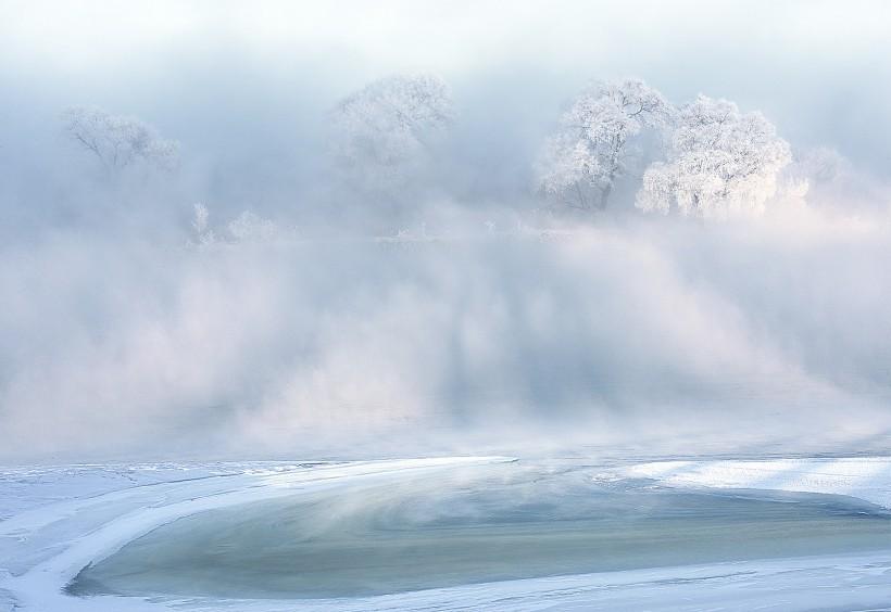 四大自然奇观吉林雾凇唯美风景照片