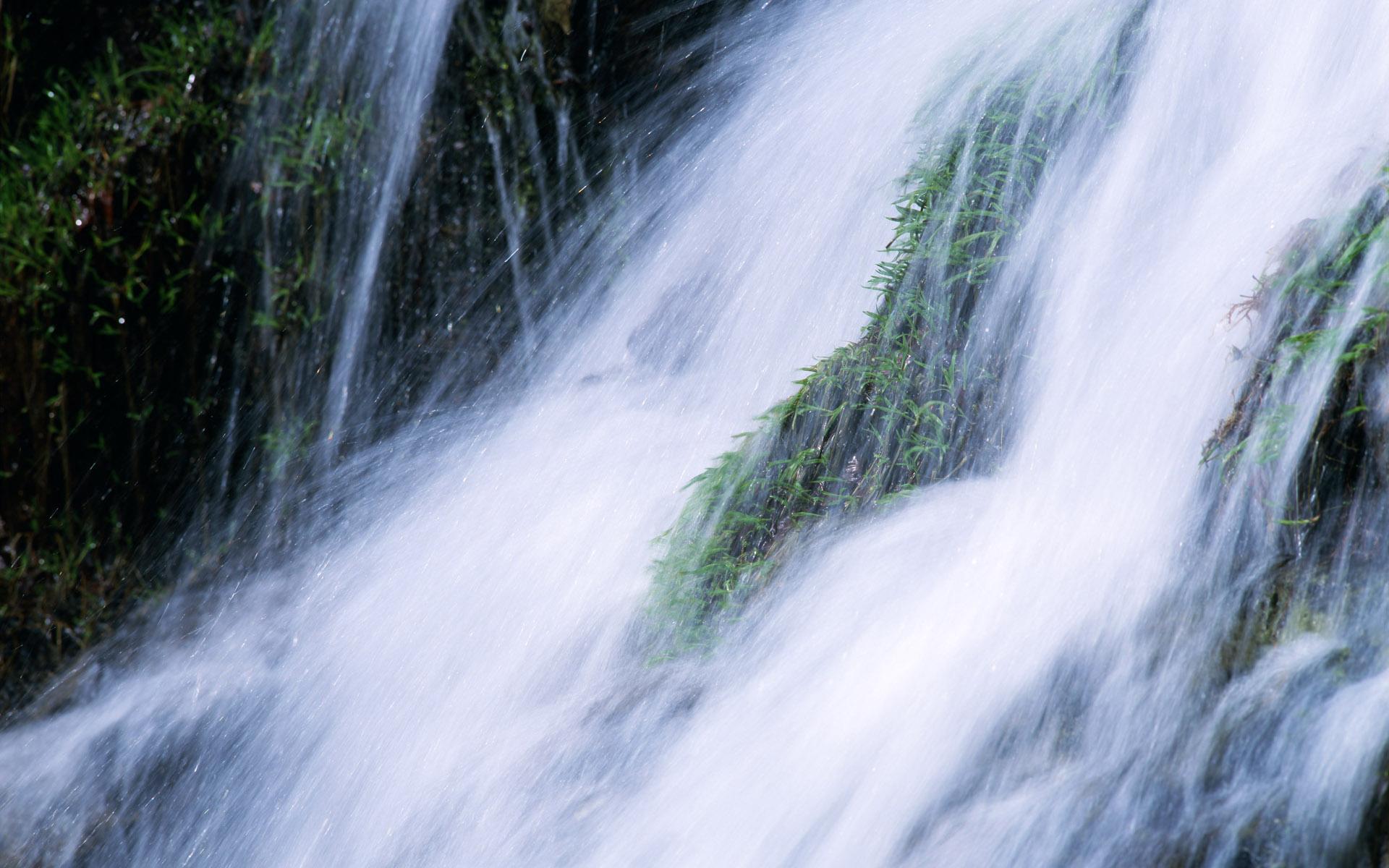 约塞米蒂瀑布风景摄影背景图片