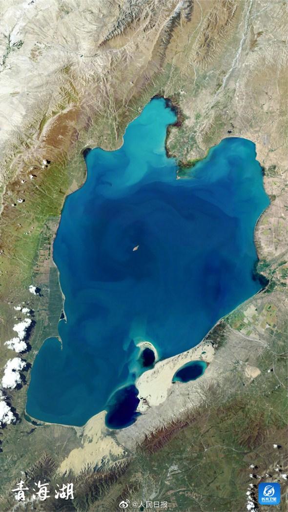 卫星视角看祖国的山河湖海“大地纹理”图片