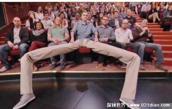 世界上腿最长的人 男的丹尼尔腿长2米(女的霍利腿长1.25米)