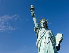 世界上最著名的纪念塔 自由女神像举世闻名(象征和平民主)