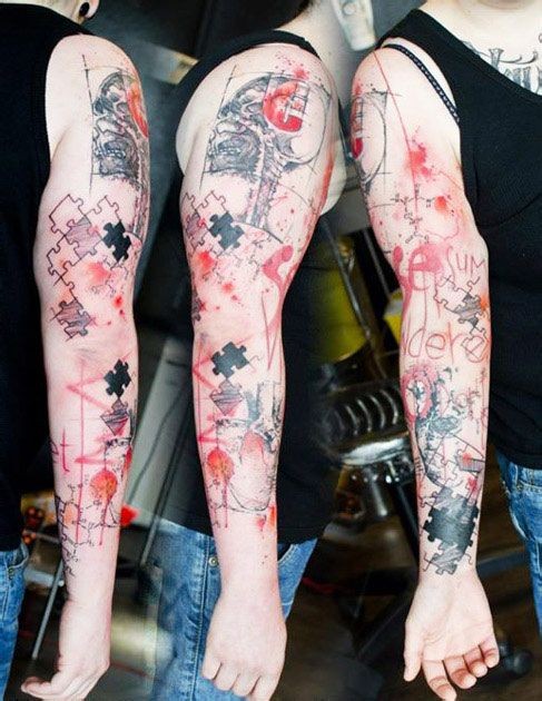 Klaim Street Tattoo 花臂纹身新作 法国