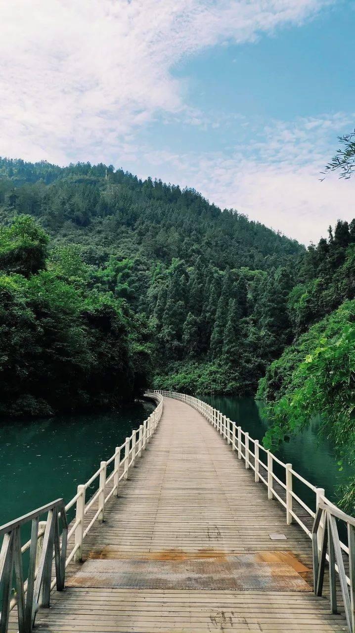 獅子關水上棧道景區高清圖片合集